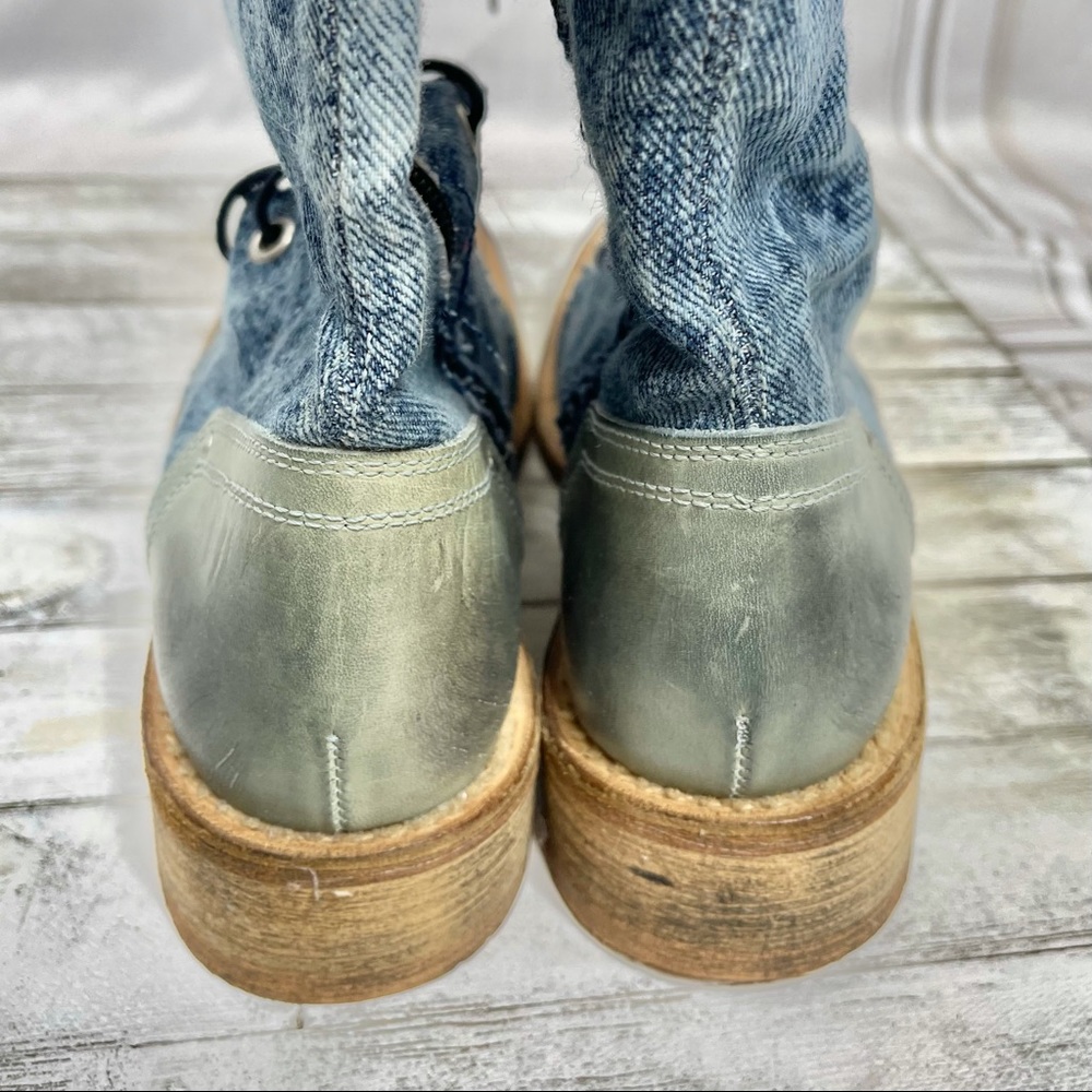 FX FLUXA Denim Leather Boots 37 - Picture 4 of 6
